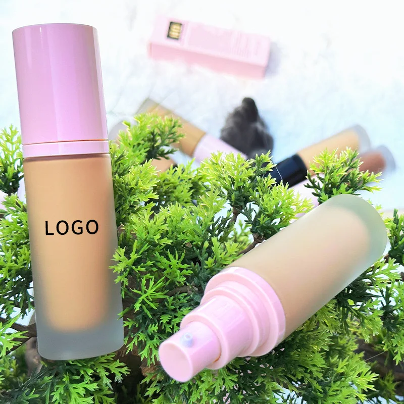 Private Label 18 Colors Vegan Cream Makeup Waterproof Long Lasting Matte Full Coverage Liquid Foundation
