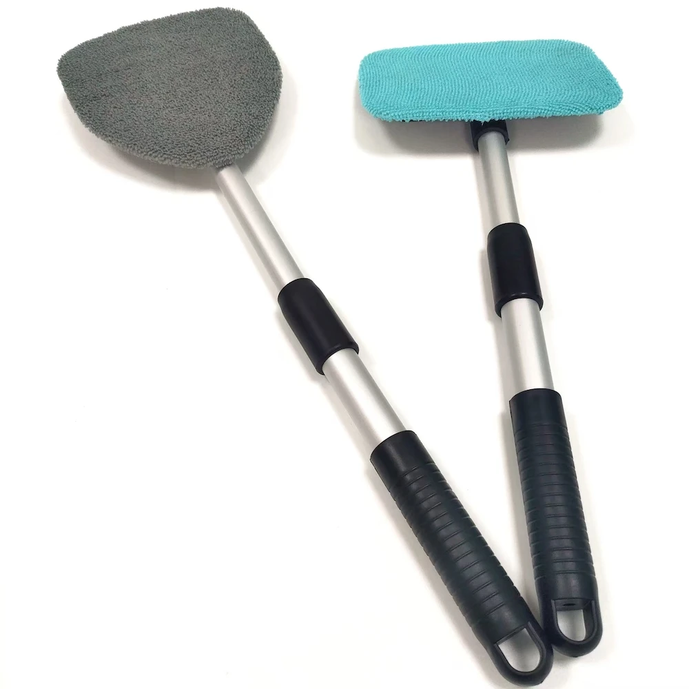 Car cleaning tools, with long-handle window cleaner cleaning kit windshield wiper microfiber squeegee cleaning brush