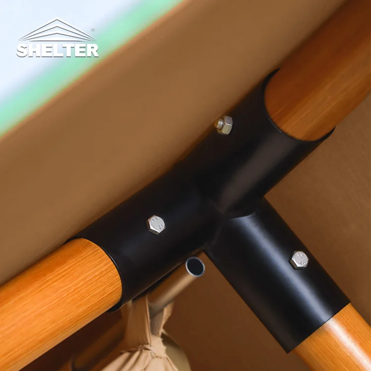 outdoor Luxo Tent Luxury Desert Camping Glamping Canvas Safari House Shaped Resort Tent House