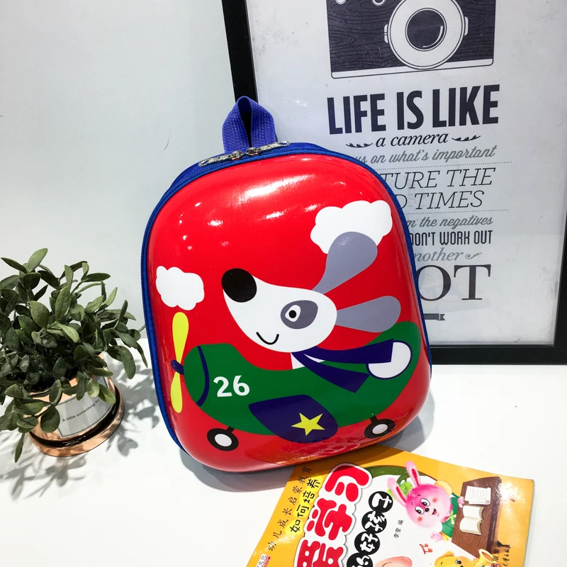 2022 new design 3D hard shell PVC kindergarten children waterproof cute cartoon fashion student kids school backpack