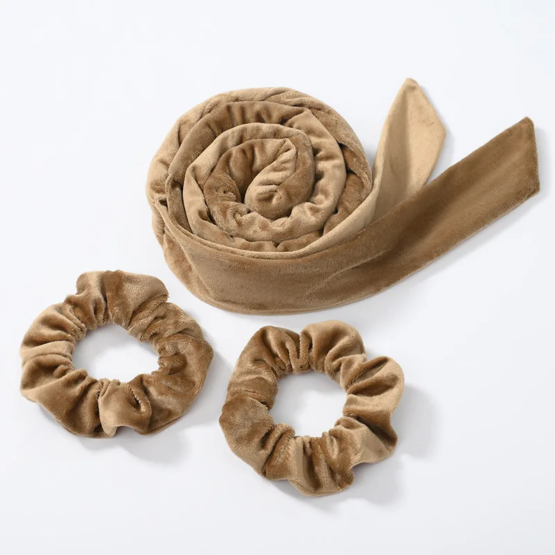 Amazon New Upgrade model Fashion Accessories Soft Flannel Sleeping Hair Band Hair Curler Heatless Curling Rod