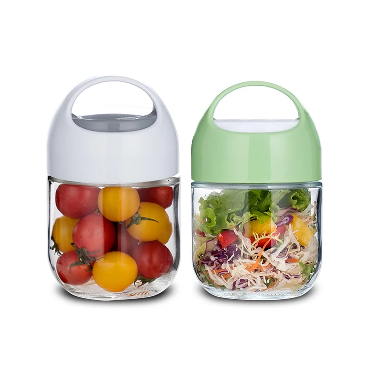 microwavable safe fresh-keeping transparent glass lunch box meal prep food storage organizer container set