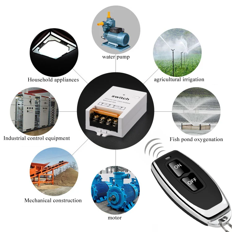 ac Wireless Remote Control Rf Remote 433mhz Rf Relay 220v Remote Switch Wireless Switch Remote Control Switch for fan and light