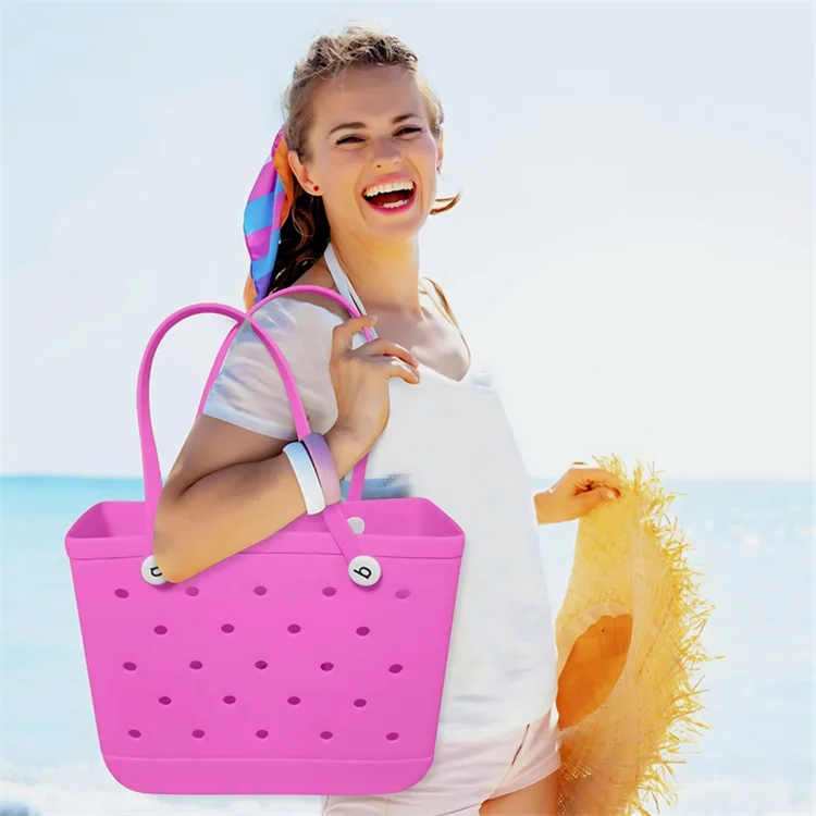 2024 Hot Selling Fashion Handbags Bogg Bag Silicone Beach Washable Eva Bogg Bag Totes For Women