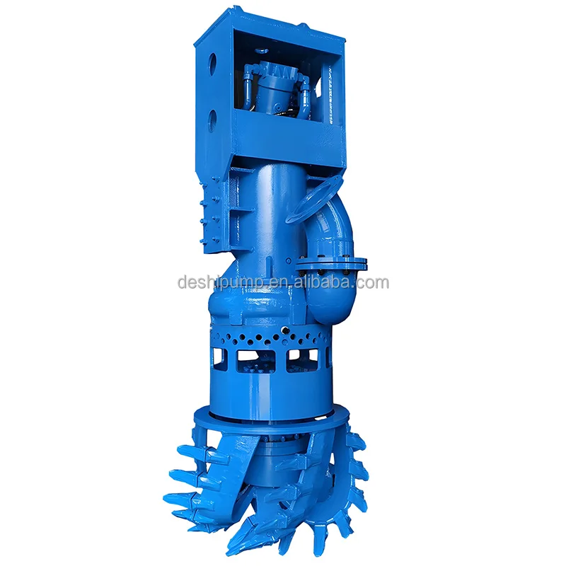 electric motor vertical Submersible Slurry Pump deep well small sand dredger cutter head with agitators