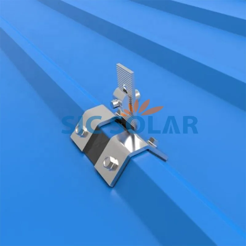 Trapezoidal Solar Pv Mounting Kits Tin Roof Clamp