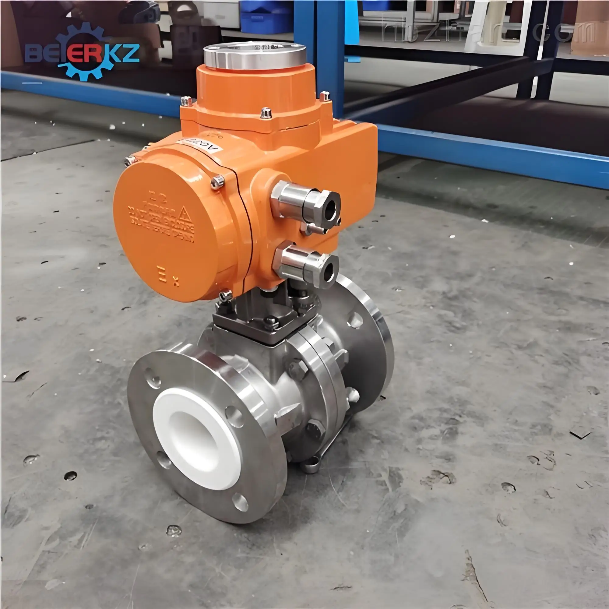 Кованая нержавеющая сталь CF8 DN50/60/100 высокого давления Электрический привод флангбольный клапан для масла газа воды