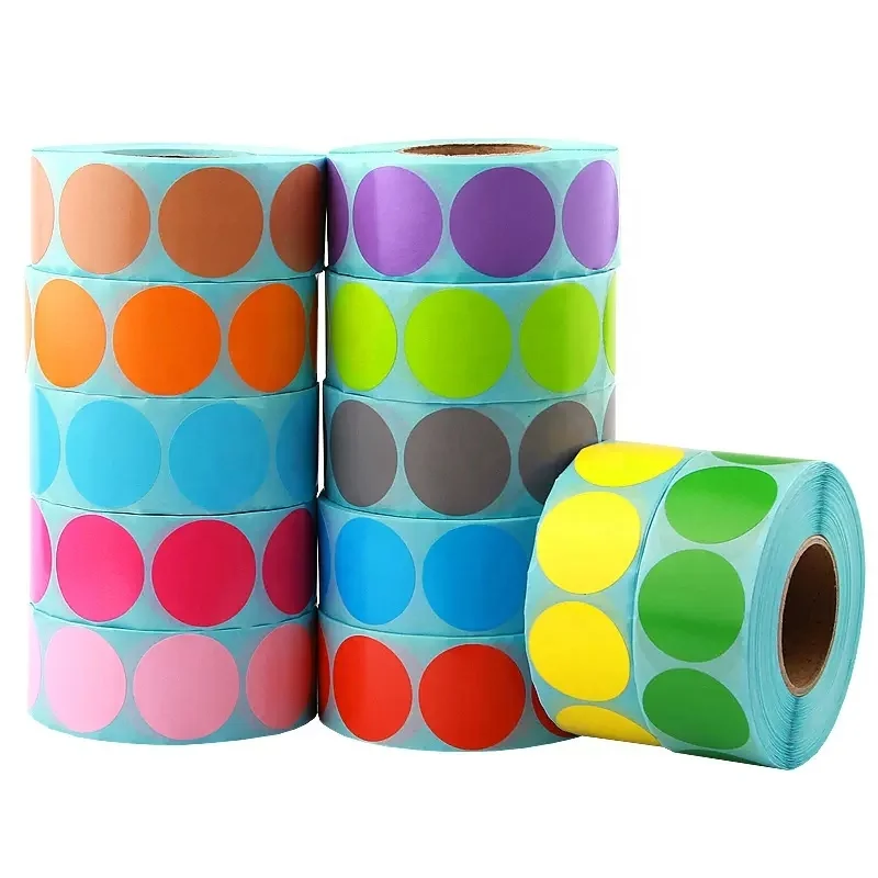 Factory Direct Adhesive thermal Paper Custom Shipping labels Barcode Paper Papier Thermique thermal Roll For Warning Stick Paper