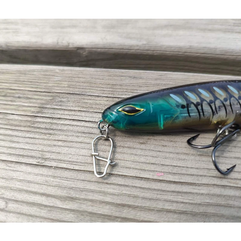 HT003 25 шт./пакет крючок оснастки булавка из нержавеющей стали для рыбалки вертлюгом безопасности защелки Крюк Приманка аксессуары карабин