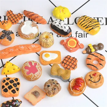 Лидер продаж, модные кабошоновые бусины смешанного дизайна из смолы с плоским основанием для мороженого, аксессуары для ювелирных изделий