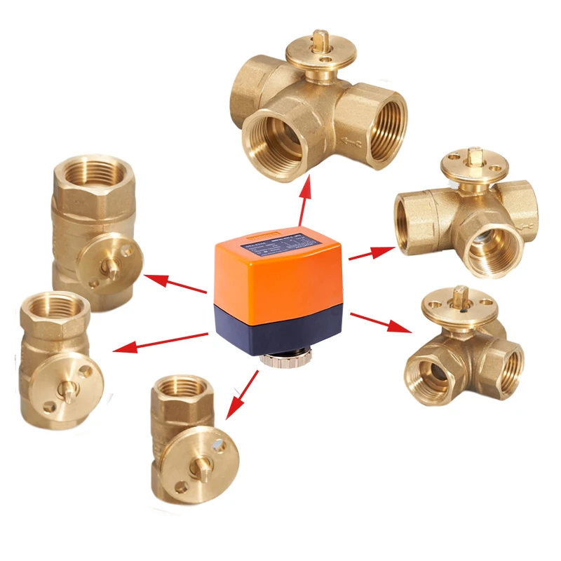 Winvall WRA-63..Motorized Float Valve Two Way Electric Brass Ball Valve Electric Mix Water Valves 220V 110V 24V