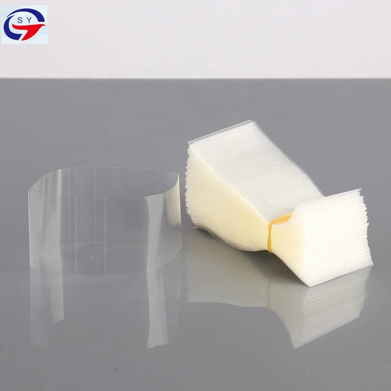 Clear flat cut shrink bands