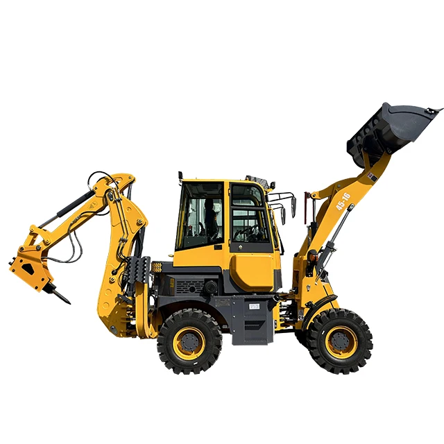 MR45-16 CE backhoe loader four-wheel-drive automatic hydraulic small wheel excavator loader