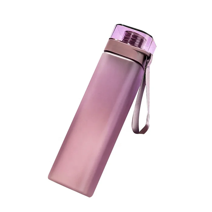 OEM Cheap Price Custom Logo Square Shaped Water Bottle Promotional Plastic Water Bottle