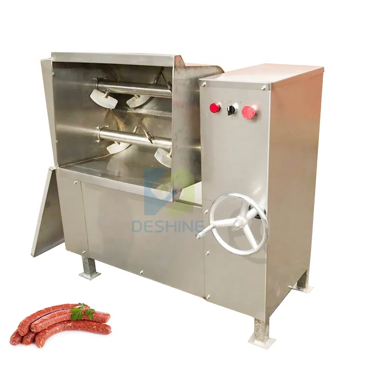 200L 300L 500L Double Shafts Heavy Duty Commercial meat blenders Machine Electric Sausage Meat Mixer