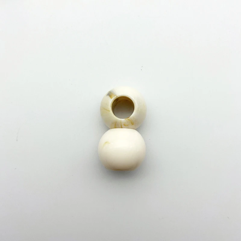 Wholesale Plastic Shell Color Beads Acrylic Big Large Hole Round Beads For Jewelry Making Diy Shoes Bags Clothes Decoration