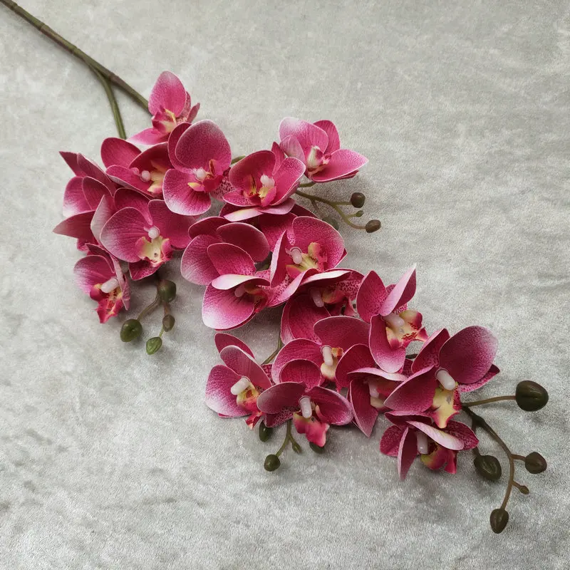 Artificial Flower Real Touch Phalaenopsis Orchid Flower for Home Wedding Decoration