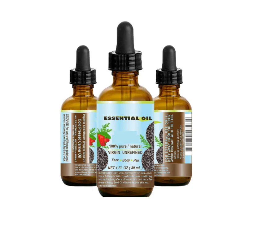 Wholesale Organic Skin Care Anti-Aging Moisturizing Essence Good Absorption And High Quality Poppy Seed Oil