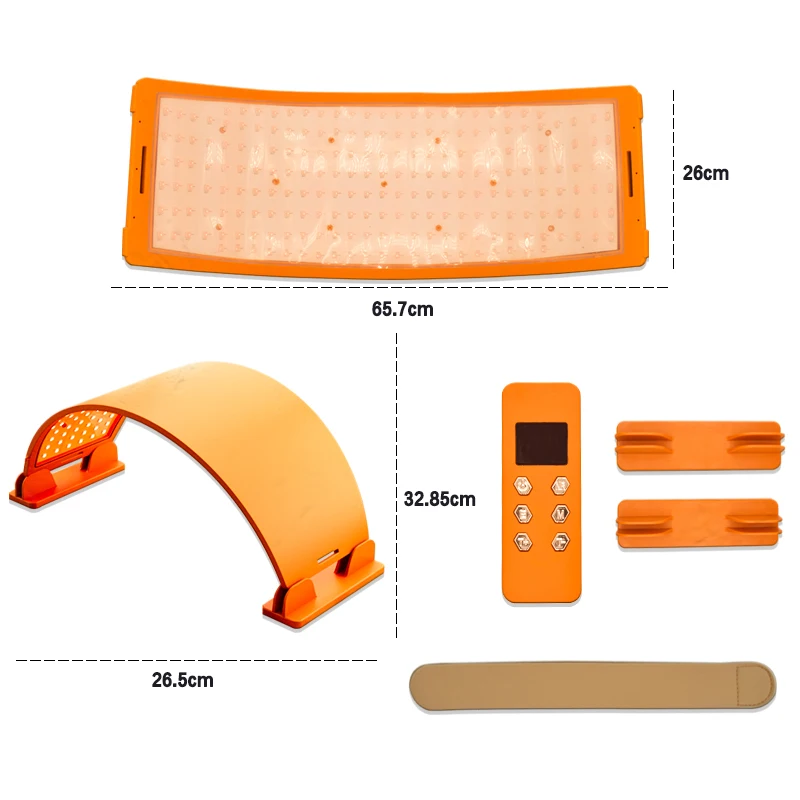 Good Quality Bendable Silicone Near Infrared 7 Bio LED Light Therapy Belt Relieve Muscle Pain Neck Body Face Care PDT Machine