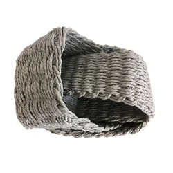 rectangle set3 storage basket woven grey rope basket