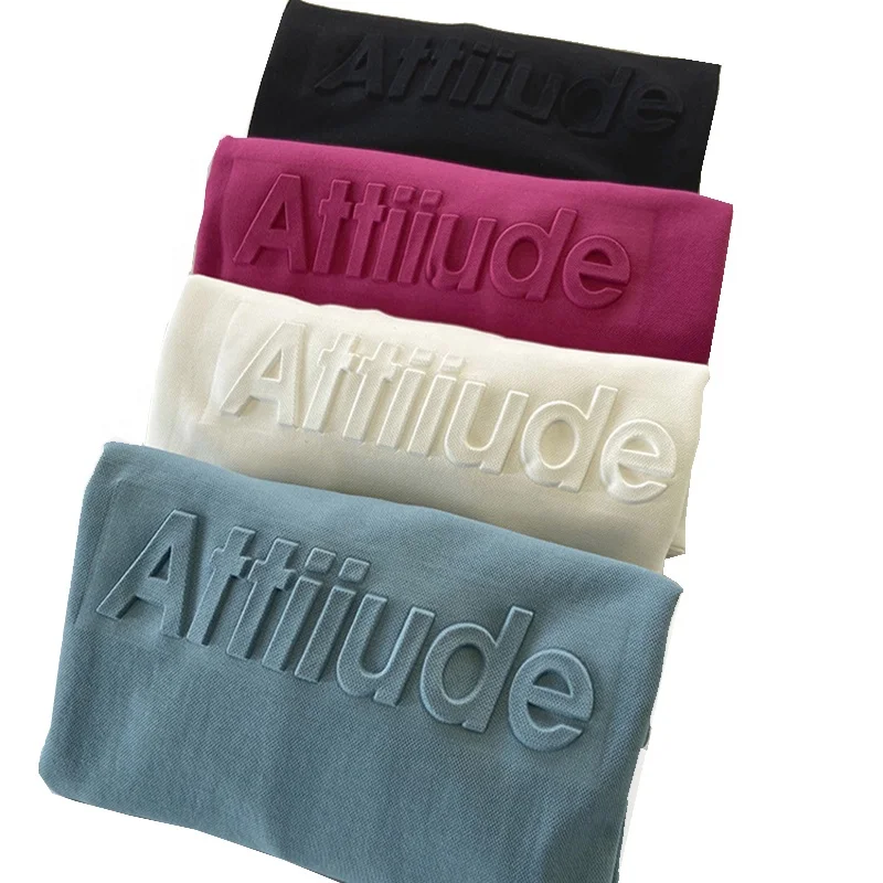 OEM Manufacturer High Quality Crewneck Emboss 100% Cotton 3D Logo Custom Crew Neck Pullover Embossed Sweatshirt