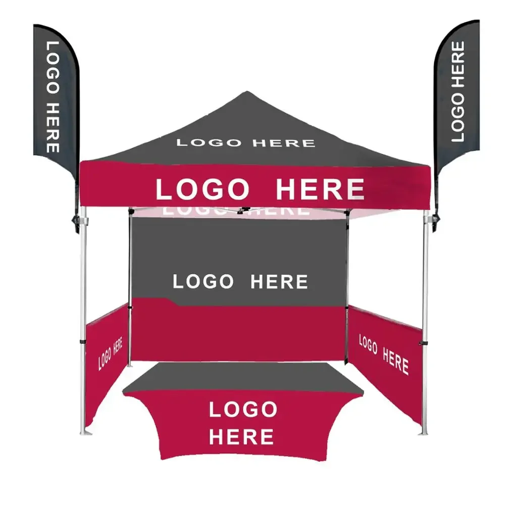 Heavy duty waterproof canopy 10x10 10x20 20x20 tent folding pop up tents outdoor custom printed trade show tents