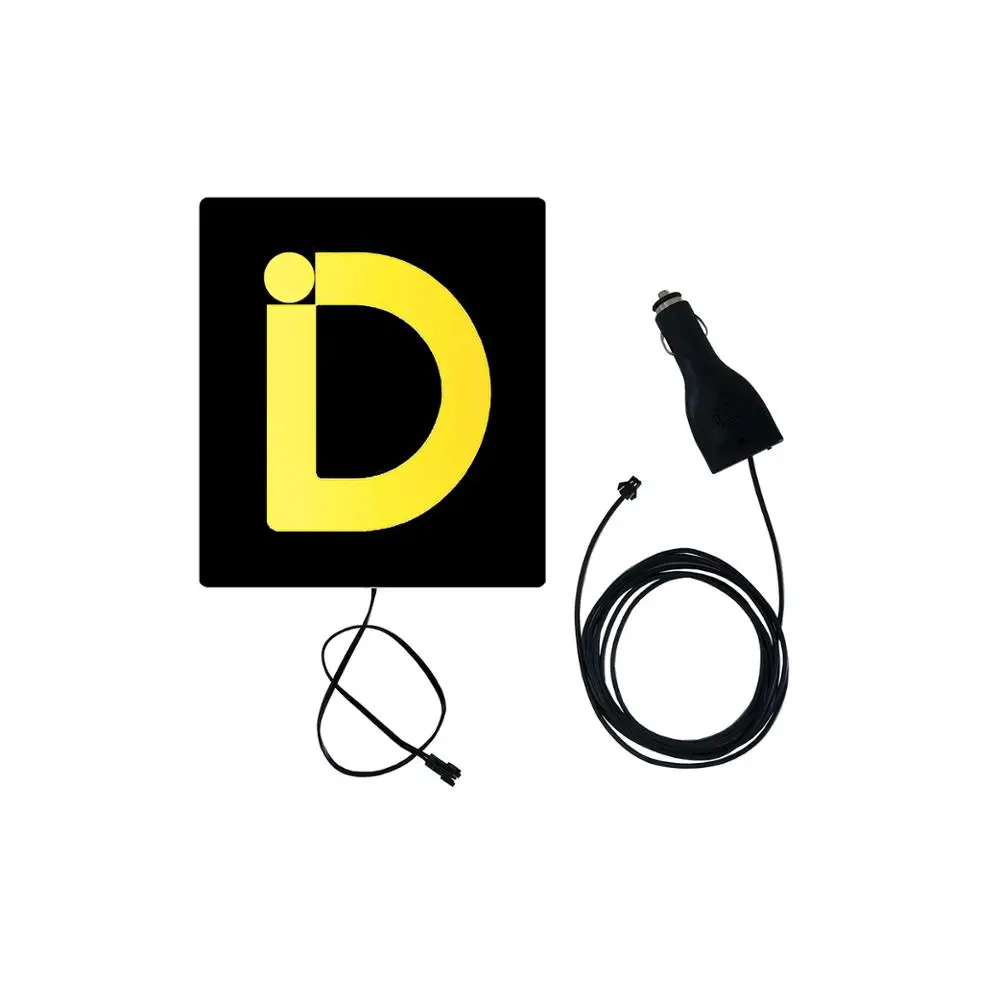 LED light sign EL flashing logo for taxi rideshare automobile advertising customizable lighting stickers no MOQ limit