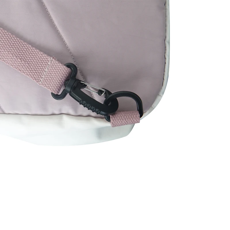 Tri-color crossbody fashion nylon bag for lady