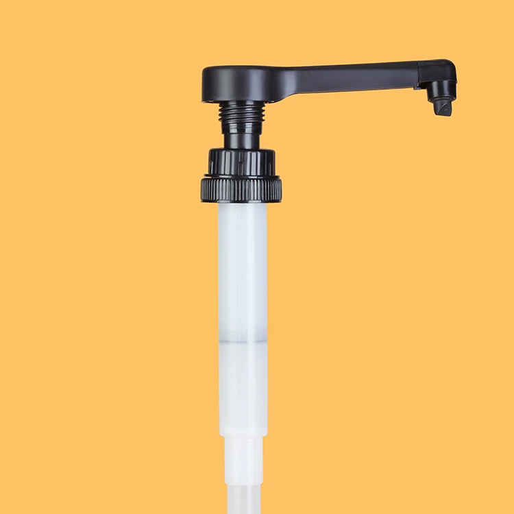 38/400 Long nozzle food grade syrup pump with inner  juice oyster sauce jam condiment bottle cap dispenser coffee syrup pump