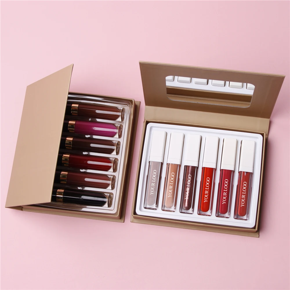 OEM Slender Black Lip Gloss Matte Nonstick Cup Lasting Color Moisturizing Lip Gloss Makeup