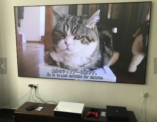 Лазерный проектор 4K 120 дюймов cbsp alr экран 4k pet crystal ALR с фиксированной рамкой проекционный для проектора