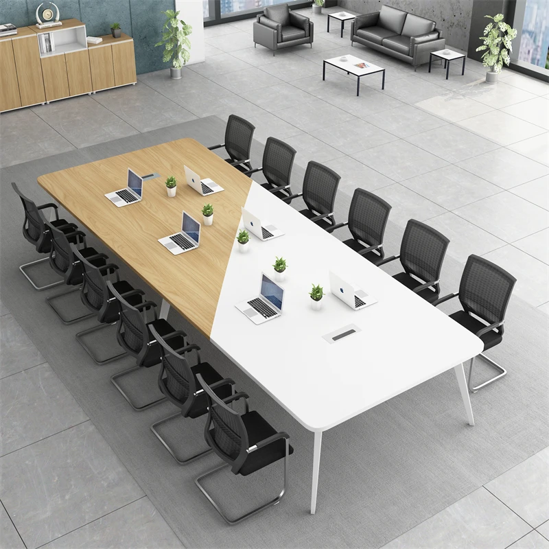 modern conference table office meeting table wooden office furniture meeting desk conference room tables with metal feet
