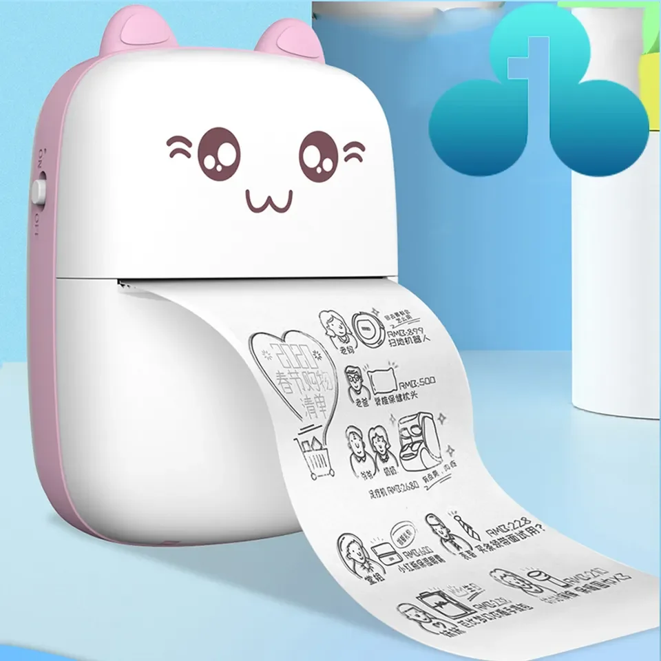 2023 trend product mini impresora Mini Printer Portable APP control Thermal Label Printer for kids Gifts mini inkless printer