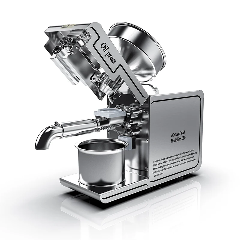 GOOPIKK SY-D01 Ready to ship Automatic Home 5-7kh/h Electric Stainless Steel Peanut shea nuts oil press machine