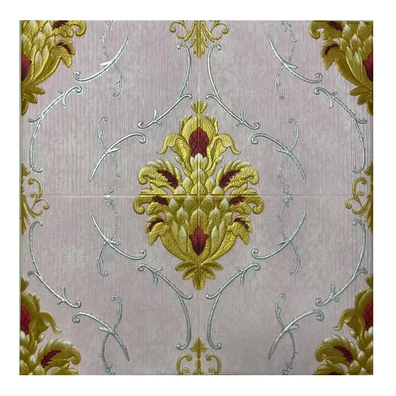 wall paper 3d NEW Design PE foam 3d wall sticker  self adhesive 3d wood grain foam panel papel de parede