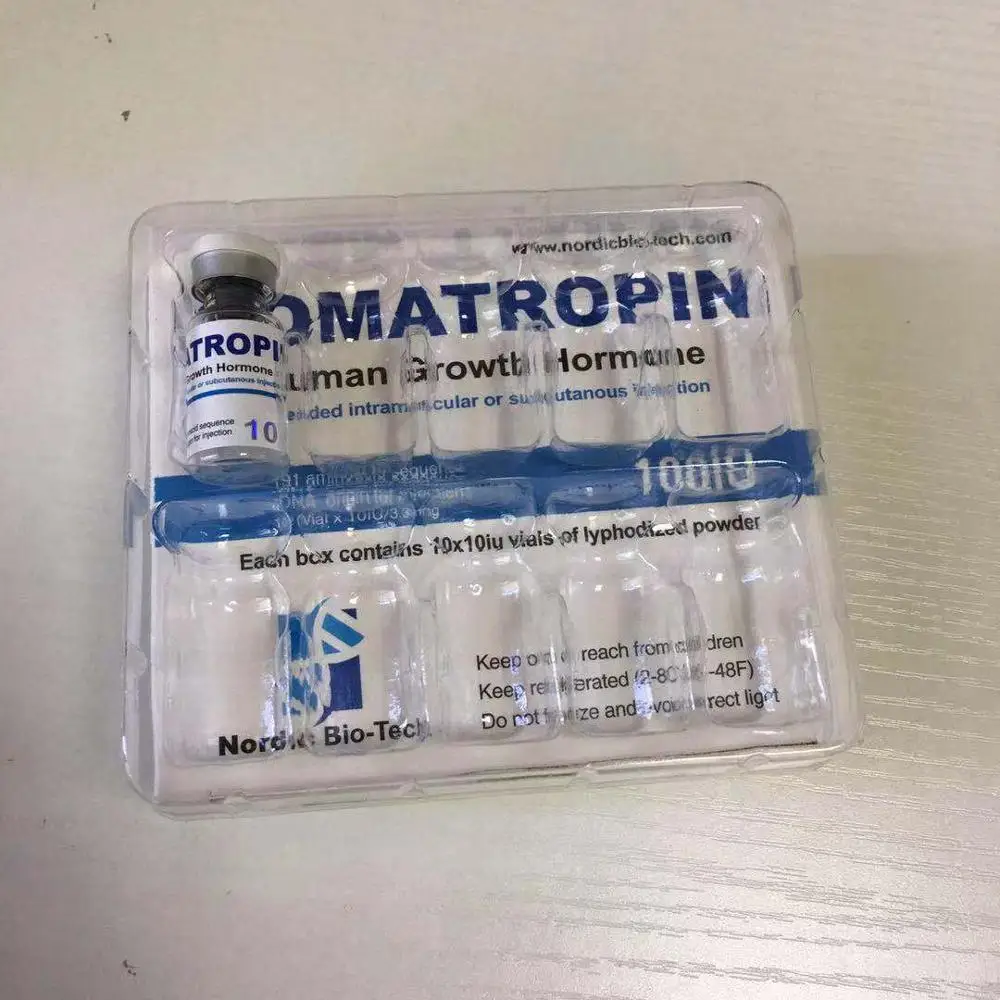 Bodybuilding Human Growth HGH Hormone Paper Vial Boxes With Plastic Trays  For 2ml 3ml vials