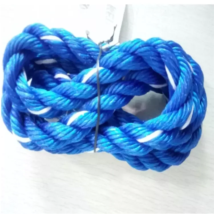 wholesale high strength pp packing rope twisted 3strand packing fishing rope 6mm 8mm 16mm