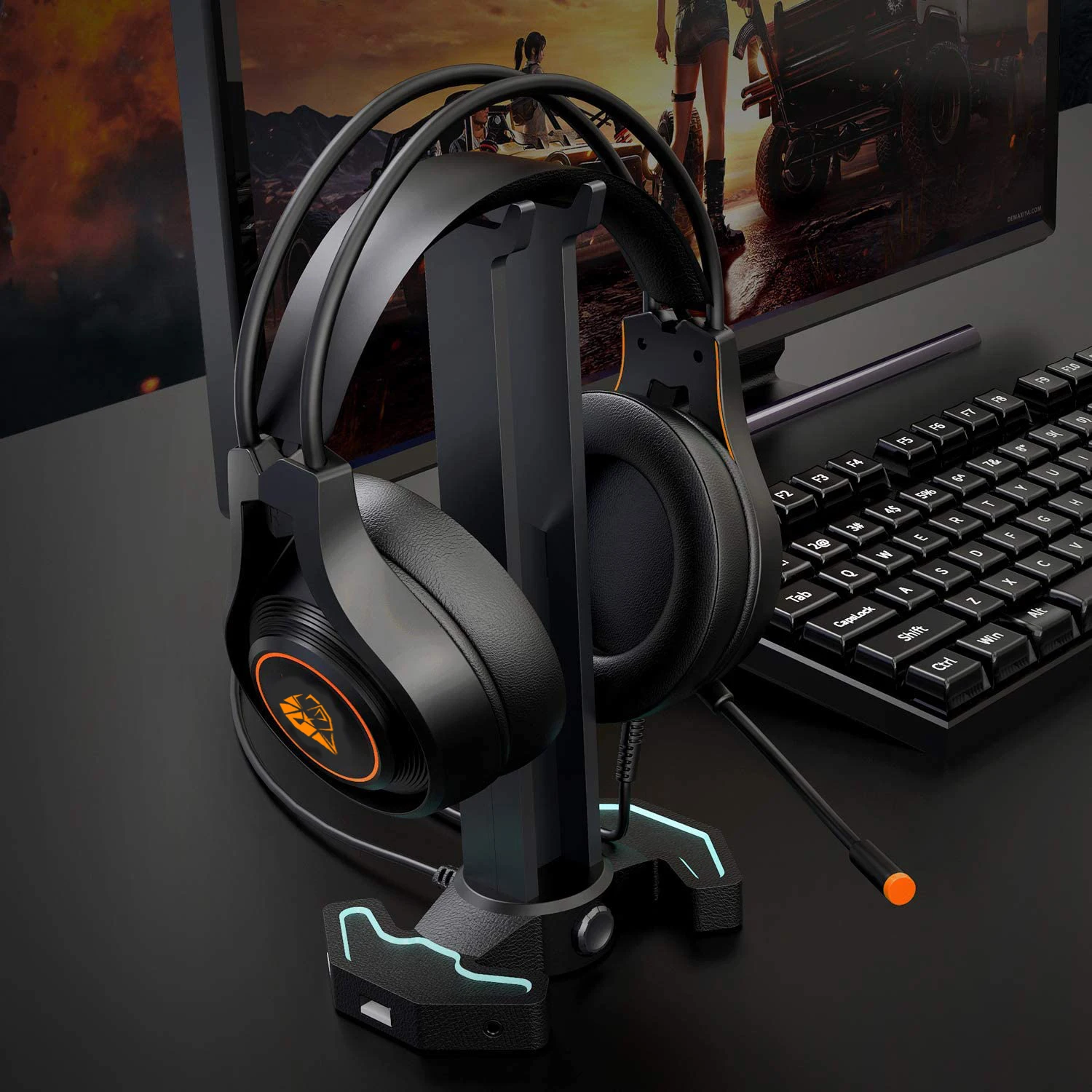 Direct Selling Reliable Quality Rgb Light Wired 7.1gaming headset casqu Headphone