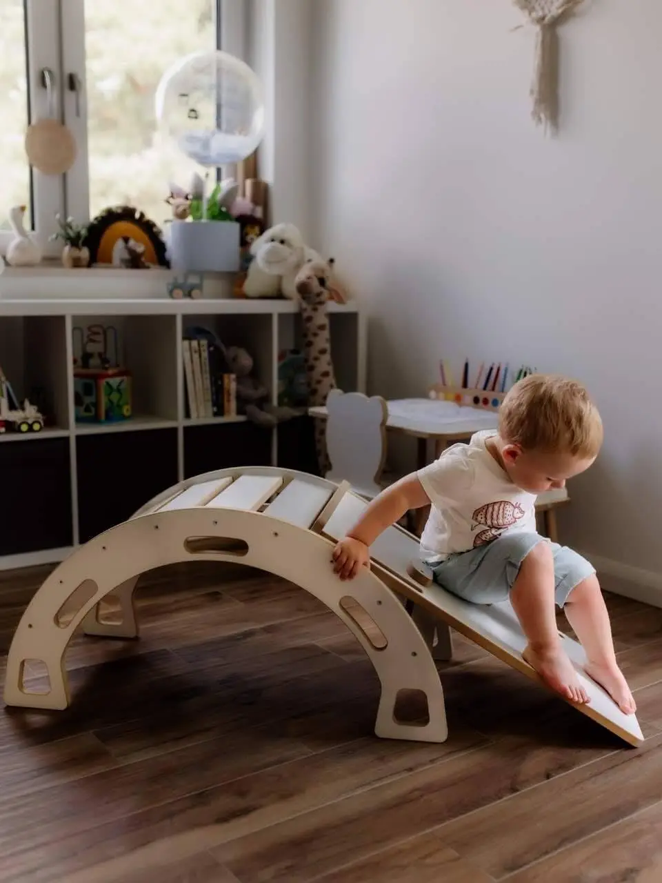 Montessori Piklers Set Kids Wooden climbing Piklers Arch Montessori Pickler Indoor climbing frame children