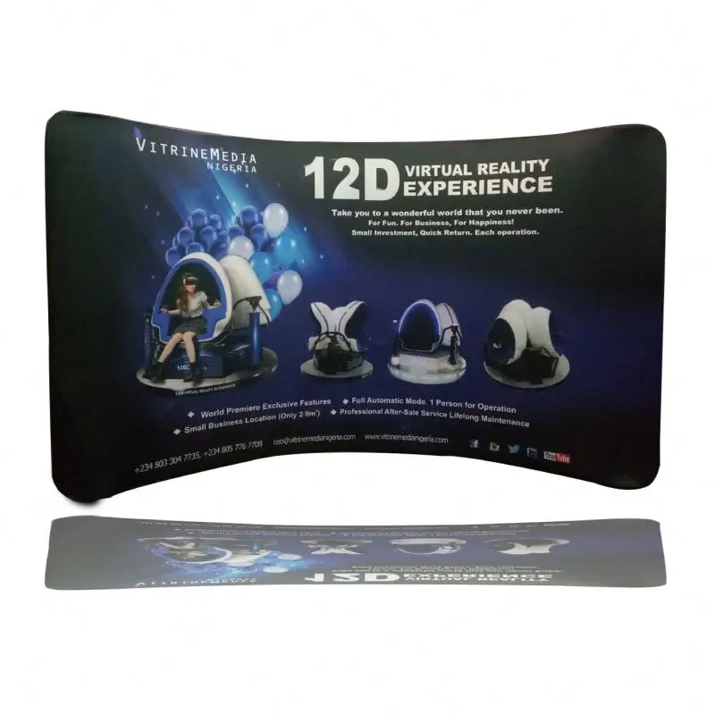 Event Back Drop Stand Trade Show Display Board Custom Printed Backdrop Exhibition Stand Adjustable Backdrop Banner Stand