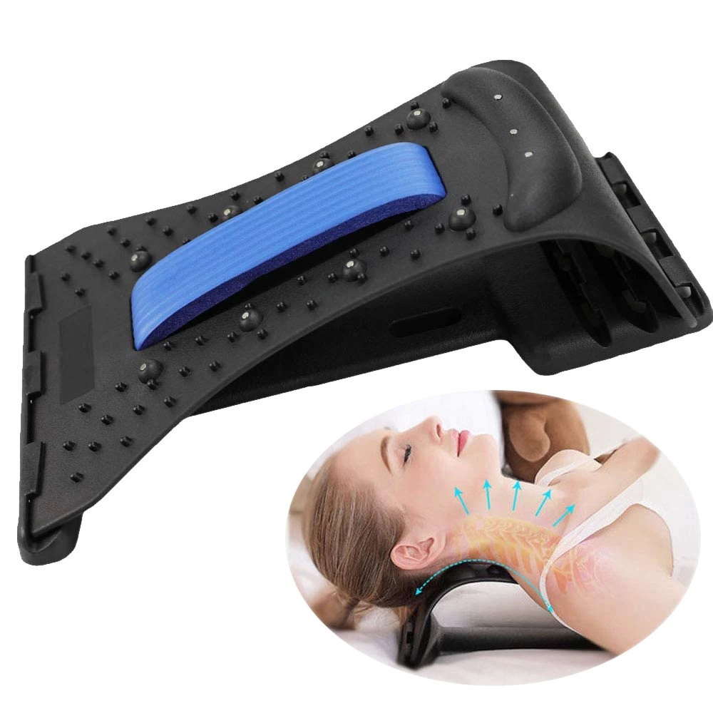 3 Adjustable Neck Shoulder Traction Device Magic Back stretcher and Neck Relax for Pain Relief