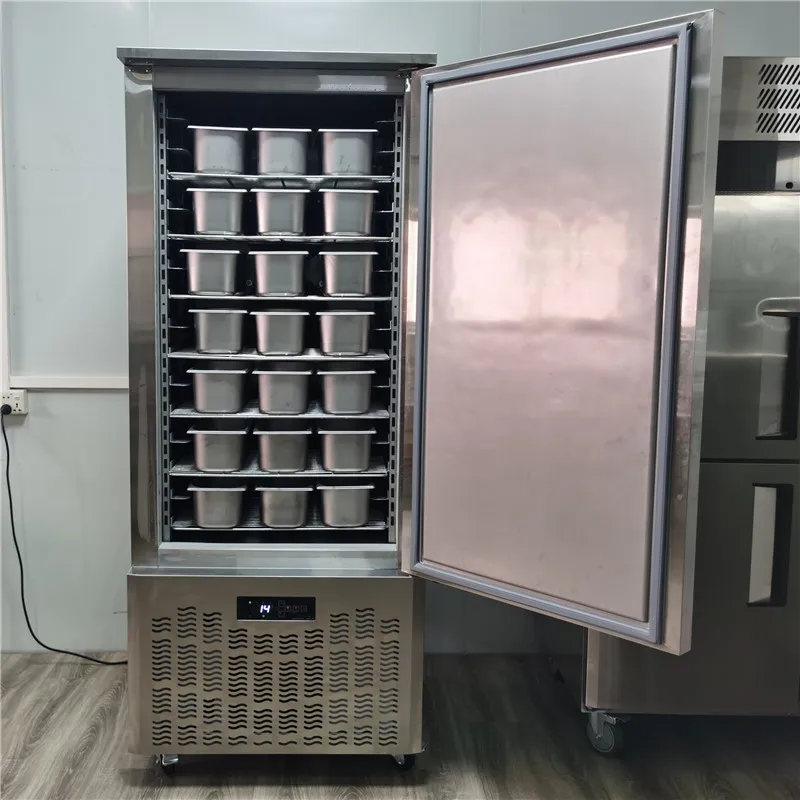 15 Trays Industrial Large Blast Freezer Machine Fish Meat Quick Freezing Freezer