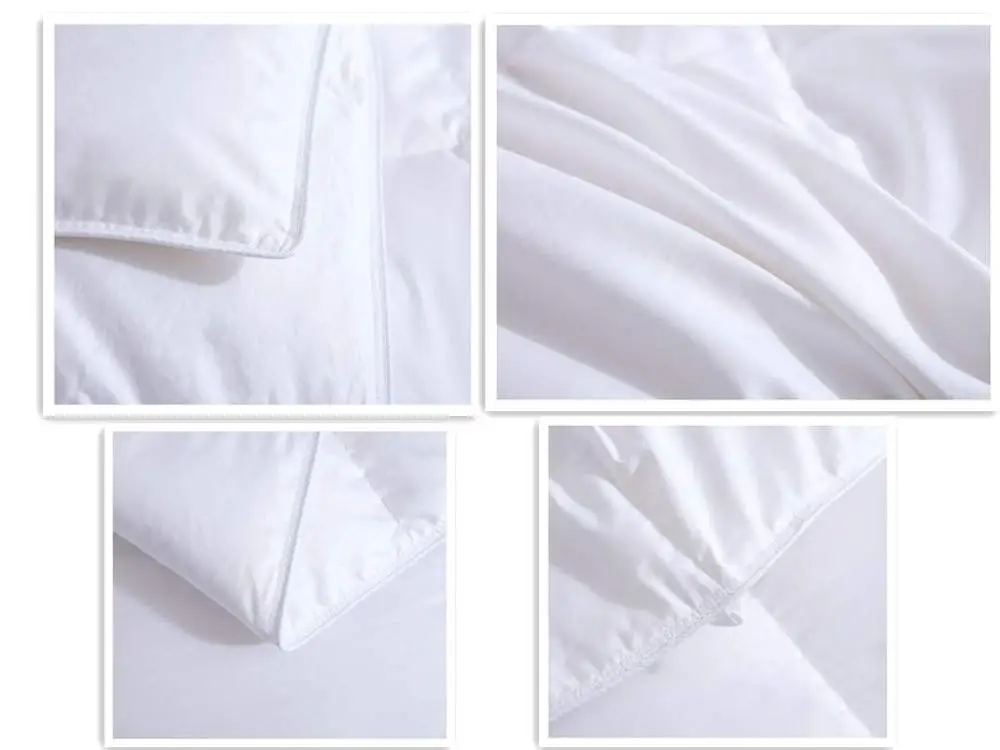 Indoor Down blanket Queen Size With Piping Down Filled Blankets with Binding White Goose Down Comforter Duvet Queen Size