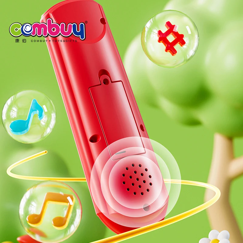Early learning triligual switch cognititve music baby toys smart tv remote control