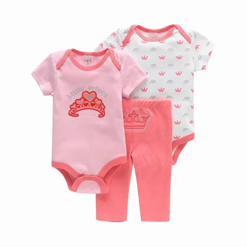 0-1years old New baby clothes foreign trade children romper crawling clothes baby products girls boys clothing sets rompers