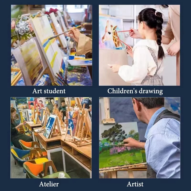 Keep Smiling 30*30cm Art Printing Cotton Blank Stretched Canvas Frame Boards for DIY Oil Painting