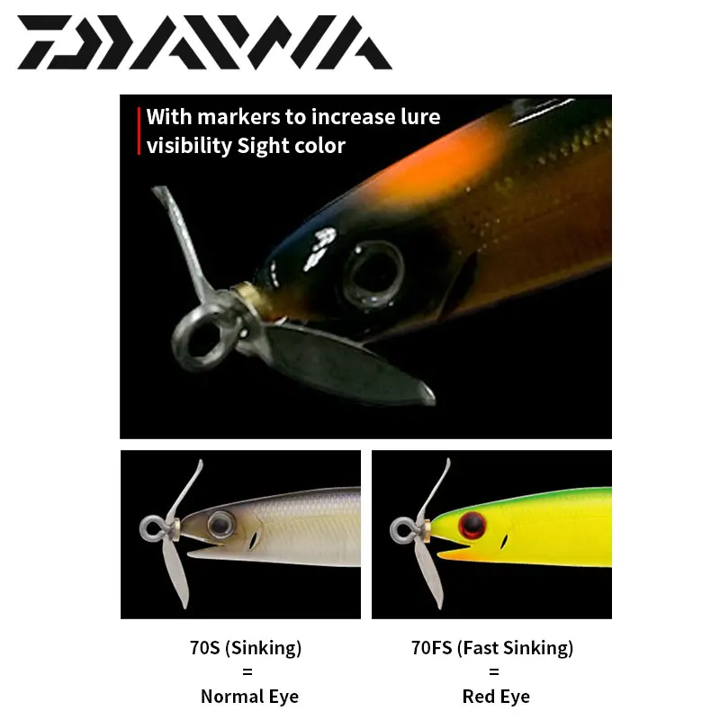 Новинка 2022 твердая искусственная приманка DAIWA GUSTNADO 5 г 8 16 3 рыболовные приманки в виде гольяна Тонущая пляжная рыба рыбалка на окуня