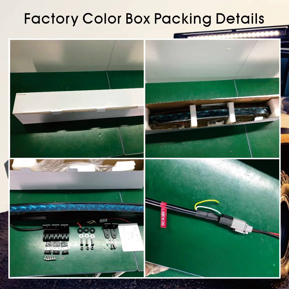 R112 auxiliary 12v 24v waterproof bright LED curved light bar with vertical parking light 100w off road led light bars