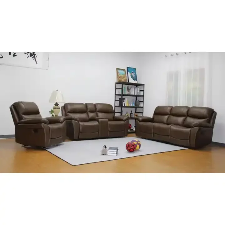 Frank fashionable design soft sectional leather couch sofa set furniture living room