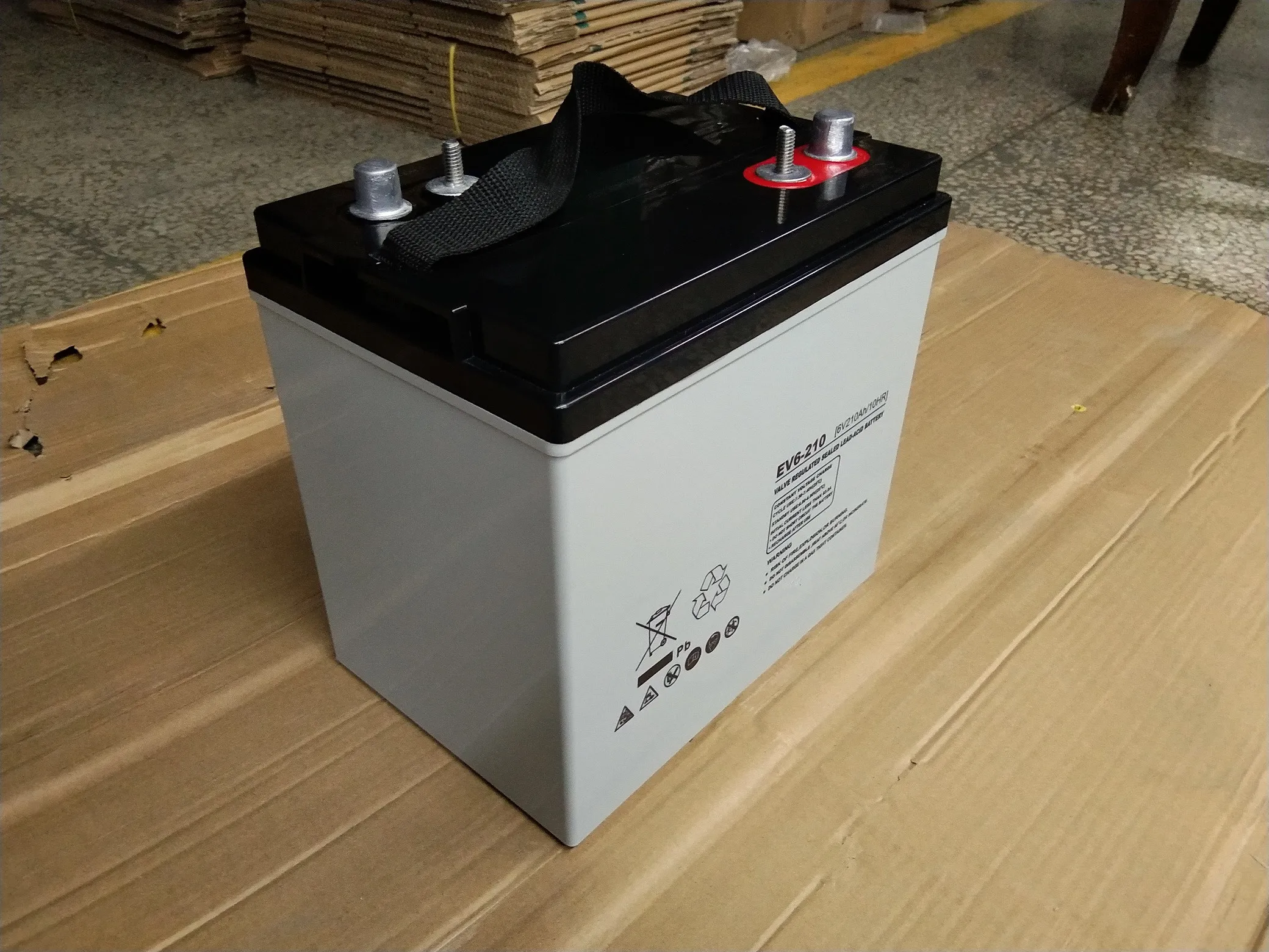 26 Years Production History Super Quality UPS Battery AGM Lead Acid Battery 6V 200AH